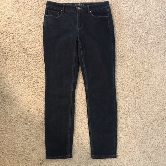 WHBM skinny high waisted dark wash - Picture 14 of 15